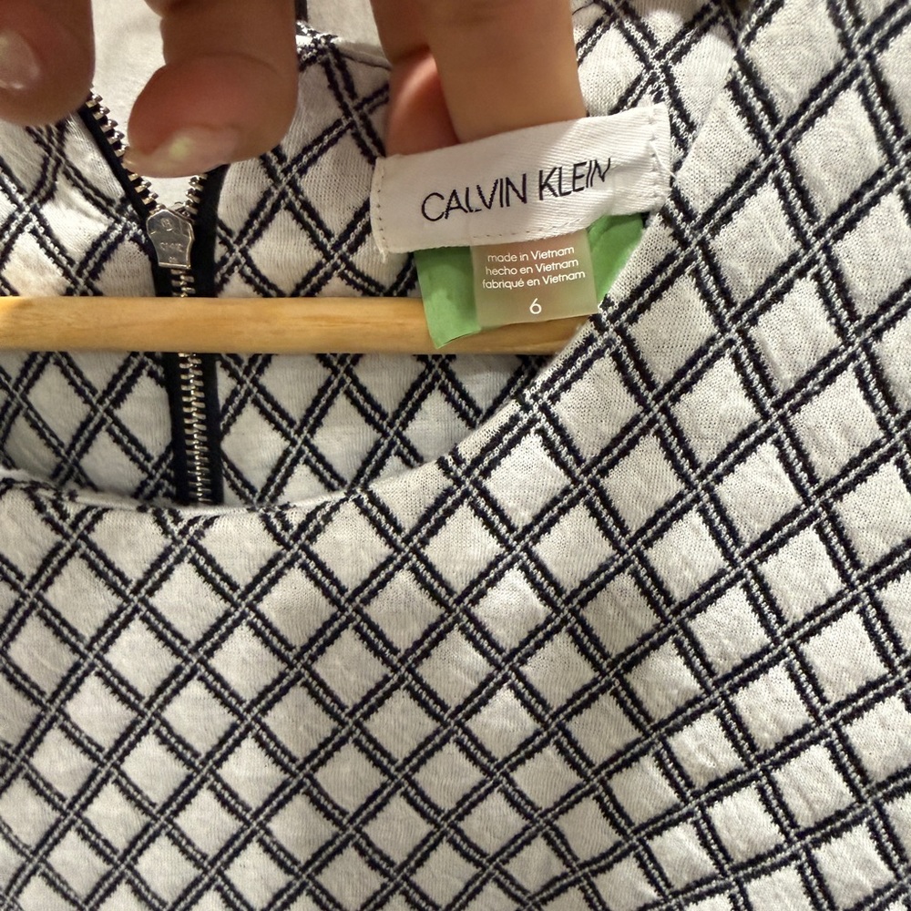 Calvin Klein Geometric Diamond Pattern Black And … - image 3